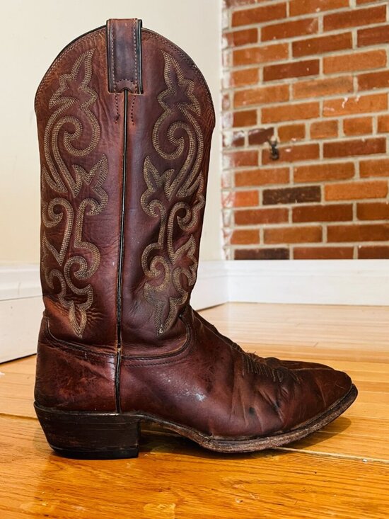 Justin Boots Shoes - Vintage Women's JUSTIN Cowboy Boots Size 9.5 B